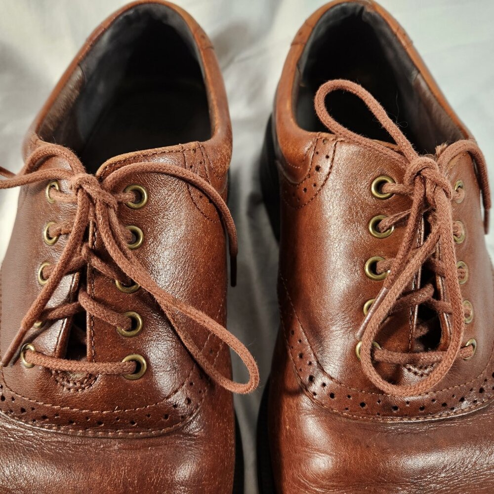 ROCKPORT APM2030 F PLAIN TOE OXFORDS BROWN LEATHER LACE UP MEN'S SHOES 11 M - Picture 3 of 16